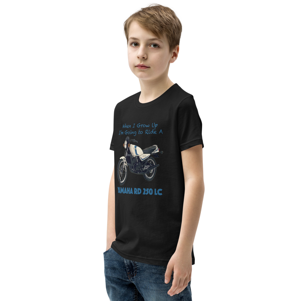 'When I Grow Up' Yamaha RD350 LC Kids Black T Shirt